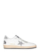 Golden Goose White Silver Ovine Leather Polyethylene Terephthalate Cotton Sneakers