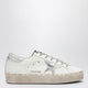 Golden Goose White/Silver Hi-Star Sneakers