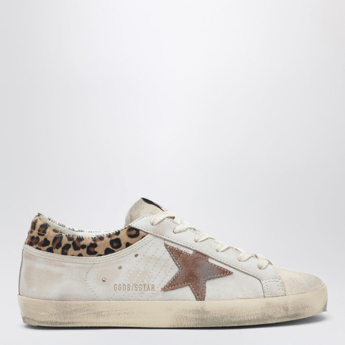 Golden Goose Super-Star Beige Sneakers With Pony Hair Details