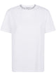 Golden Goose "Golden W`S" Regular T-Shirt Distressed Cotton Jersey With Embroidery