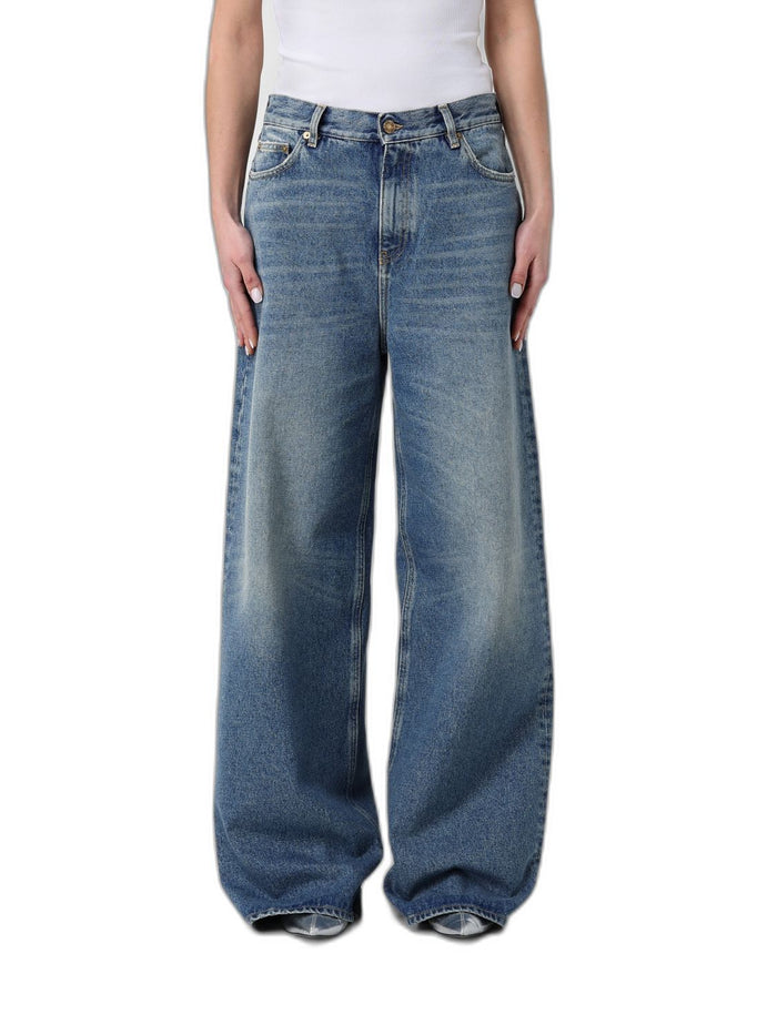 Golden Goose Blue Washed Wideleg Jeans