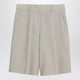 Golden Goose Beige Mélange Wool-Blend Bermuda