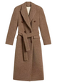 Golden Goose Greige Wool-Blend Belted Coat