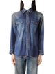 Golden Goose Lived-In Denim Effect Oversized Shirt