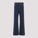 Miu Miu Embroidered-Logo Flock Jeans