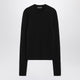 Dolce & Gabbana Black Ribbed Wool Sweater