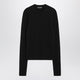 Dolce&Gabbana Black Ribbed Wool Sweater