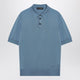 Dolce & Gabbana Light Blue Silk Polo Shirt