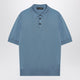 Dolce&Gabbana Light Blue Silk Polo Shirt