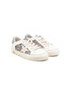 Golden Goose Kids "May" Leather And Glitter Upper Suede Star Glitter Heel
