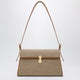 Savette Symmetry Crossbody Bag In Canvas And Light Brown Leather