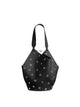 Khaite Lotus Small Black Perforated Bag
