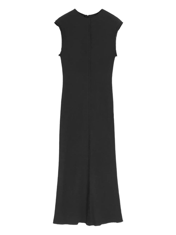 Ami Paris Raw Edge Midi Dress