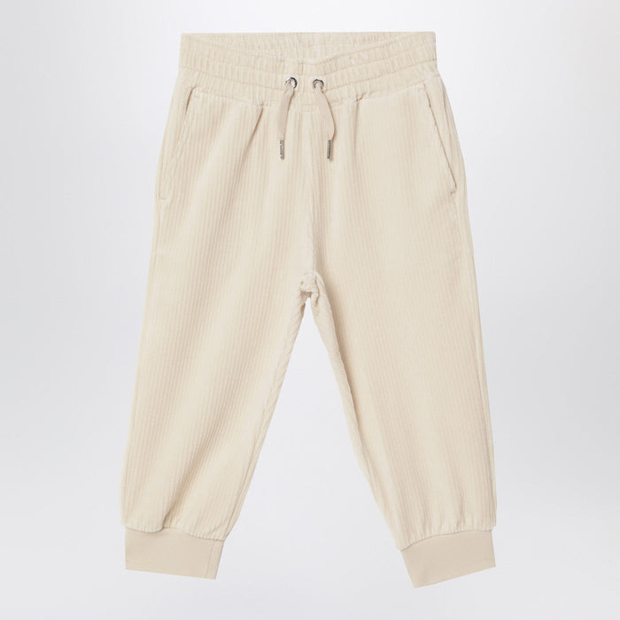 Givenchy White Velvet Sweatpants