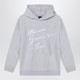 Givenchy Kids Grey Hoodie With Embroidered Logo