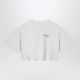 Givenchy White Cropped T-Shirt With Logo Print