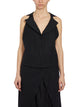 Nostrasantissima Gilet In Lino Con Rever