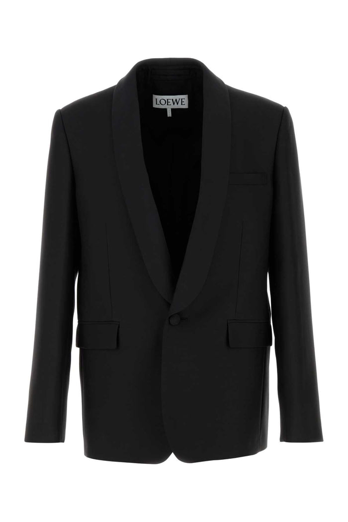 Loewe Black Wool Blend Blazer