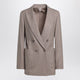 Max Mara Double-Breasted Cashmere Jacket In Dove Color