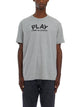 Comme Des Garçons Play T-Shirt Logo In Cotone