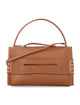 Jw Anderson Brown Full Grain Split Calf Leather Zamak Shoulder Bag