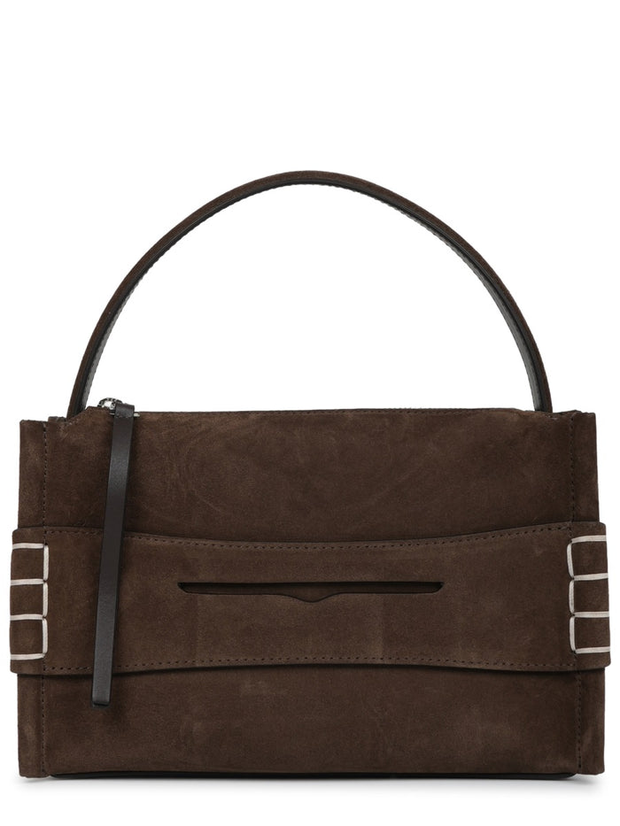 Jw Anderson Brown Calf Leather Shoulder Bag
