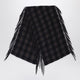 Destin Brown Check Wool And Cashmere Shawl