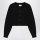 Loulou De Saison Cropped Black Cashmere Cardigan