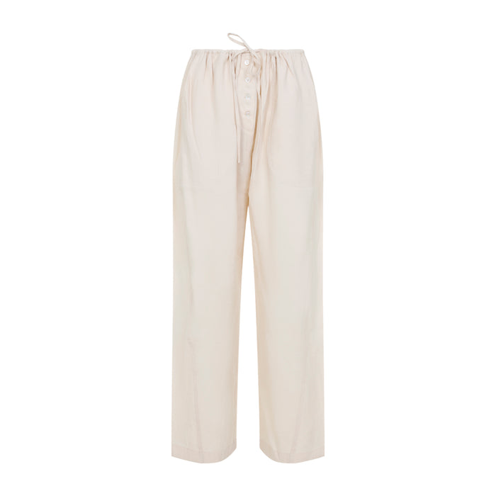 Studio Nicholson Plaster White Modal Hera Draw Cord Pants