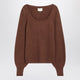Loulou Studio Brown Ribbed Cashmere Jumper