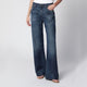 Haikure Korea Jeans In Washed Dark Blue Denim