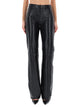 Haikure Star Black Denim & Leather Pants