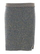 Balmain Glittered Skirt With Zip Closure On The Back