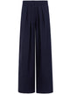Balmain High Waist Grain De Poudre Tailored Pants