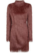 Balmain Long Sleeves Fringes Bodycon Short Dress