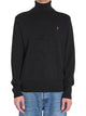 Ami Paris De Coeur Monogram Heart-Embroidered Turtleneck Sweater