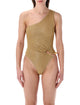Oseree Swimwear Oserée Swimwear Lumière Stones One-Shoulder Maillot