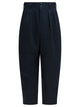 Comme Des Garçons Homme Plus Navy Cotton Trousers
