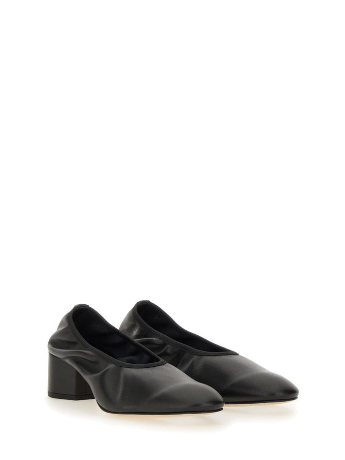 Aeyde Black Nappa Leather High Heels