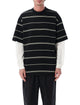 Comme Des Garçons Homme Plus Comme Des Garçons Homme Striped Cotton Layered T-Shirt