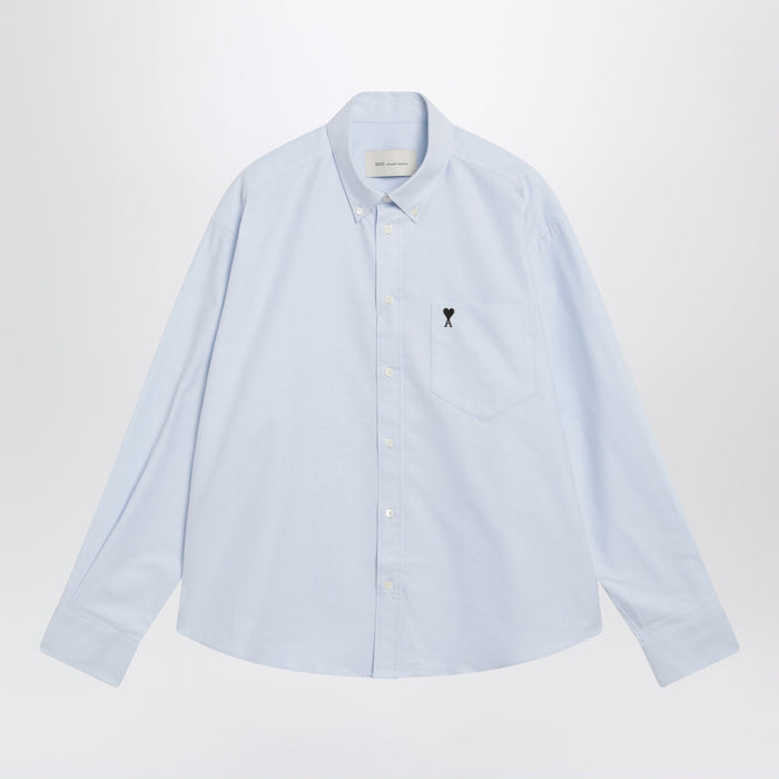 Ami Paris Light Blue Ami De Coeur Shirt By Ami Paris