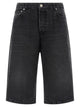 Ami Paris Denim Bermuda Shorts