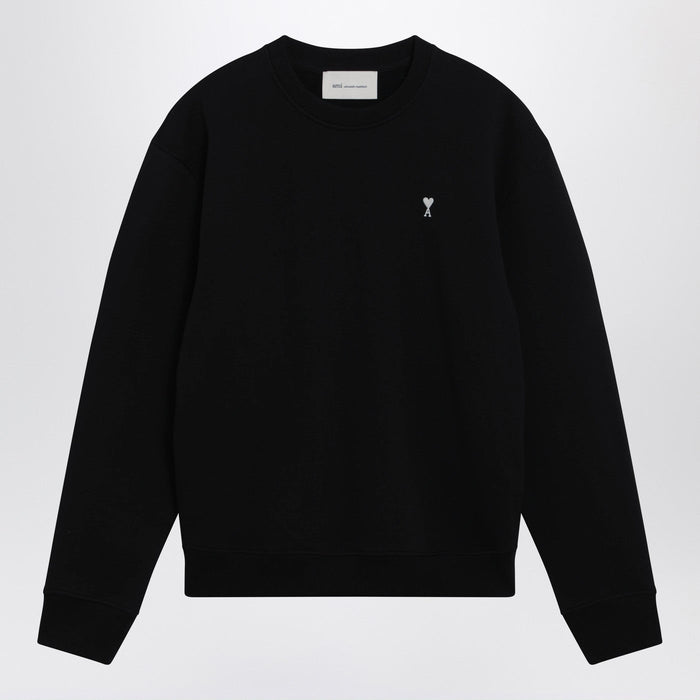 Ami Paris Ami De Coeur Black Sweatshirt