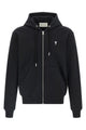 Ami Paris Ami De Coeur Black Zipup Sweatshirt