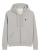 Ami Paris Ami Paris Zipped Cotton Ami De Coeur Hoodie