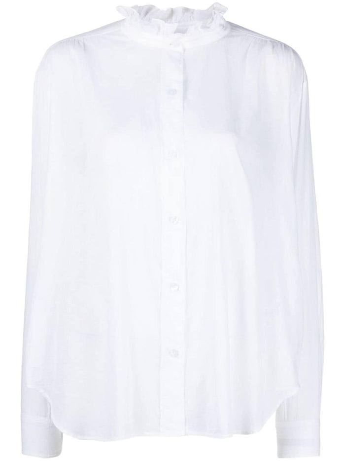 Isabel Marant Etoile Soft Cotton Frilled Shirt