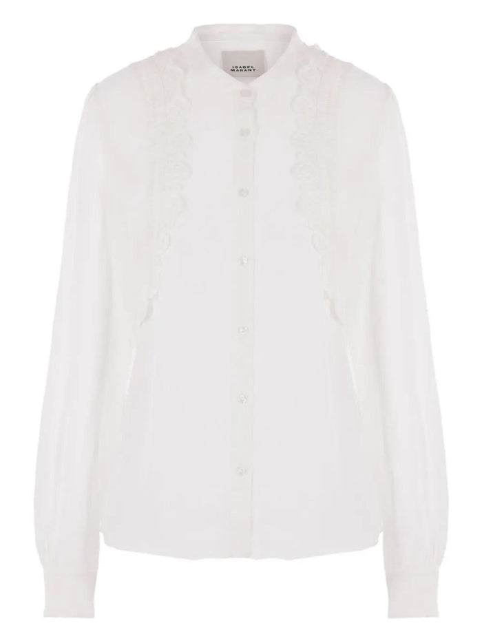 Isabel Marant Embroidered Silk Shirt
