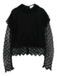 Isabel Marant Ludivine Lace-Trimmed Ruffled Top