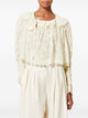 Isabel Marant Top Ml Zelly Natural Short Embroidery