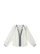 Isabel Marant Lena Ecru Blue Cotton T-Shirts Tops